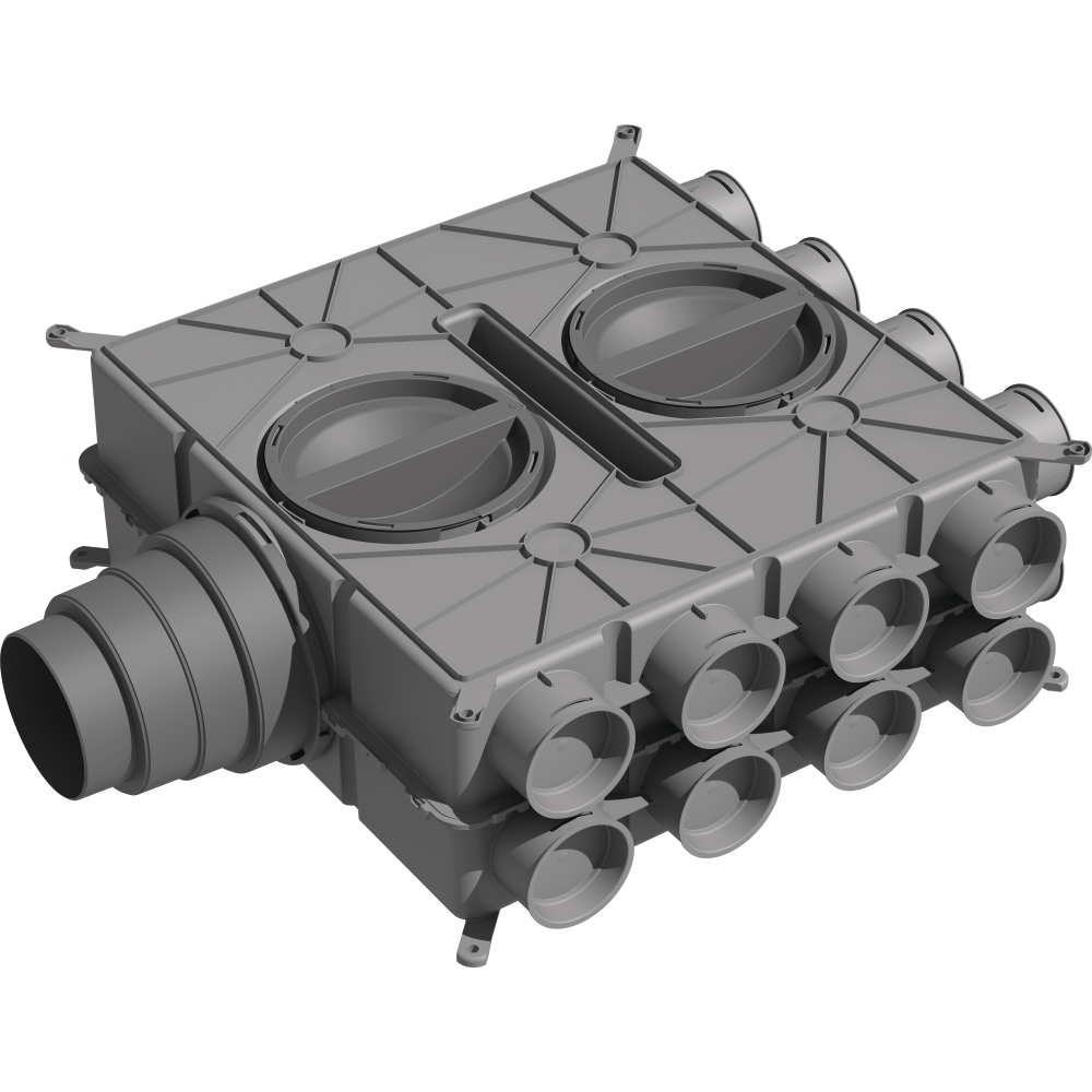 Wolf CWL Luftverteiler DN125-180 Kunstst.16Stutz