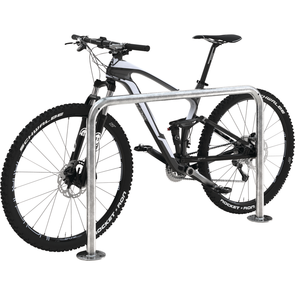 Fahrrad-Anlehnbügel 9100,L1000mm,Edelst,z.Auf