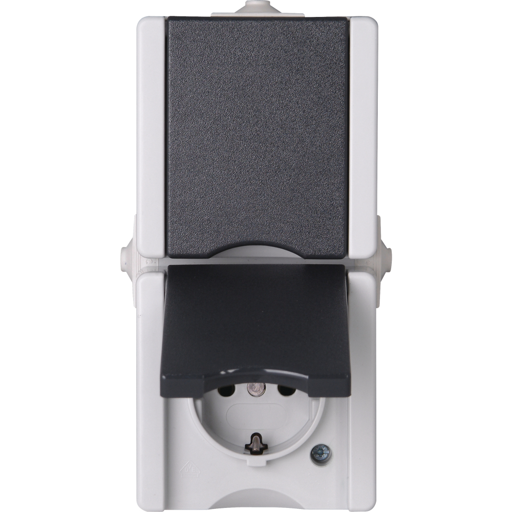 Steckdose 2-f. senkr. AP IP44 proAQA 9475.5500.7