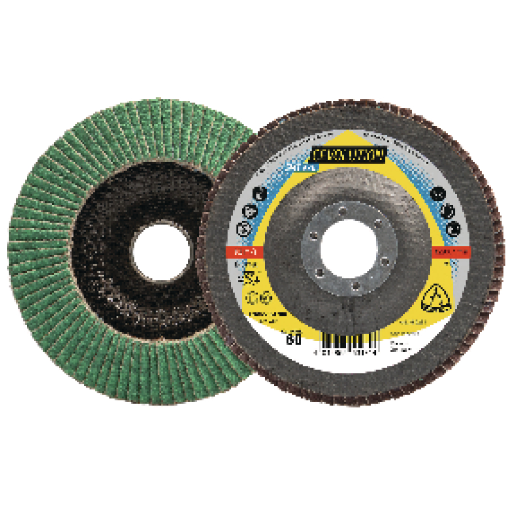 Fächerschleifsch. SMT 976 125x22,23mm gewölbt K80 Keramikkorund K80 Klingspor