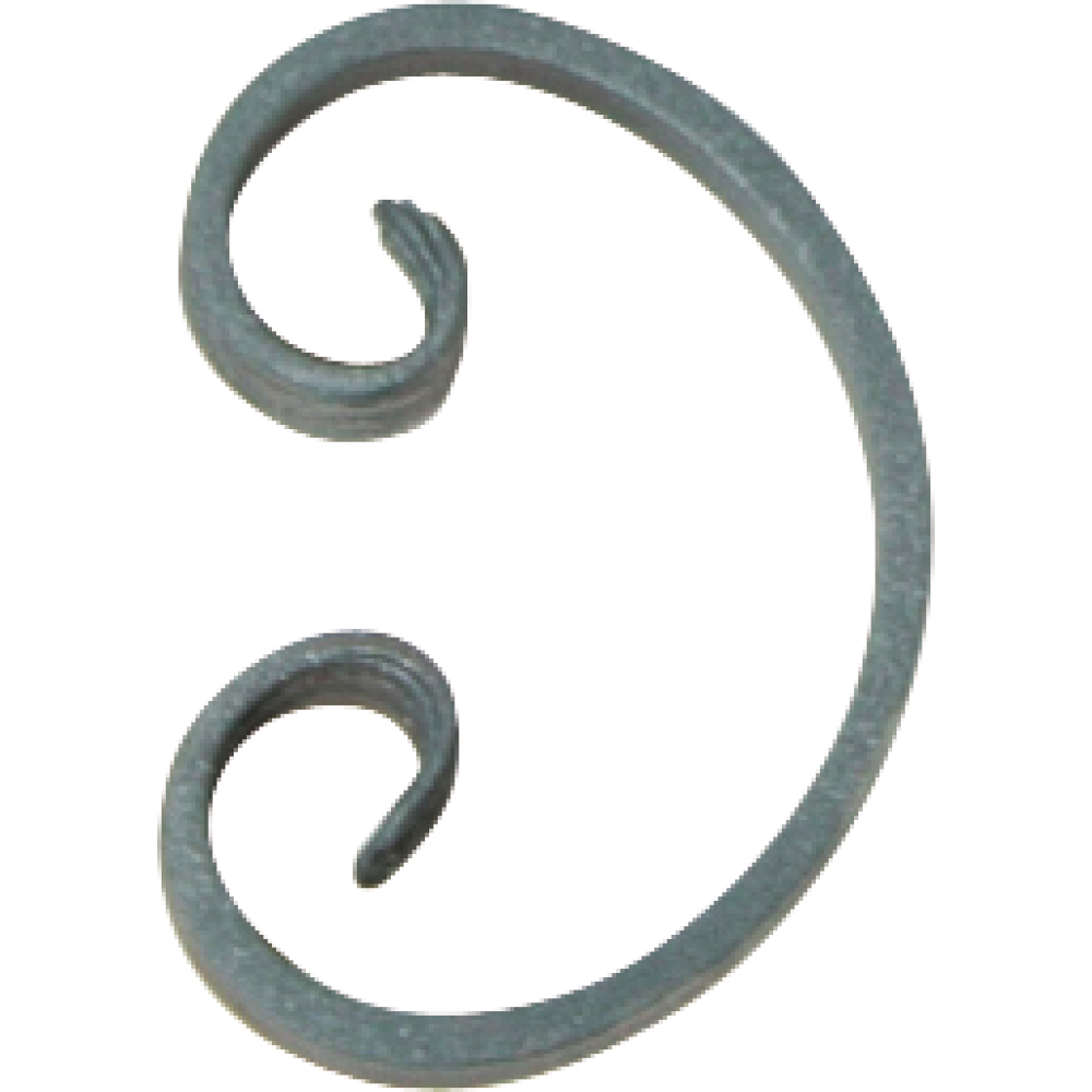 C-Bogen 80x120mm glatt Material 12x6mm
