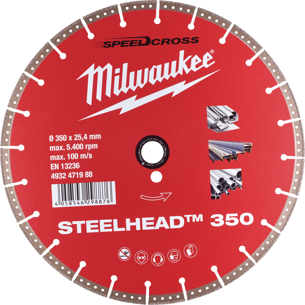 Milwaukee Diamanttrennscheibe DH 350 STEELHEAD 350 x 25,4 mm
