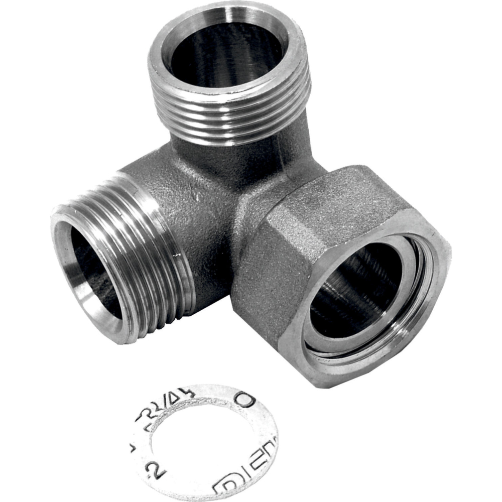 Wolf Winkel 3/4" Flx3/4"AGx3/4"AG für Systemtrennung