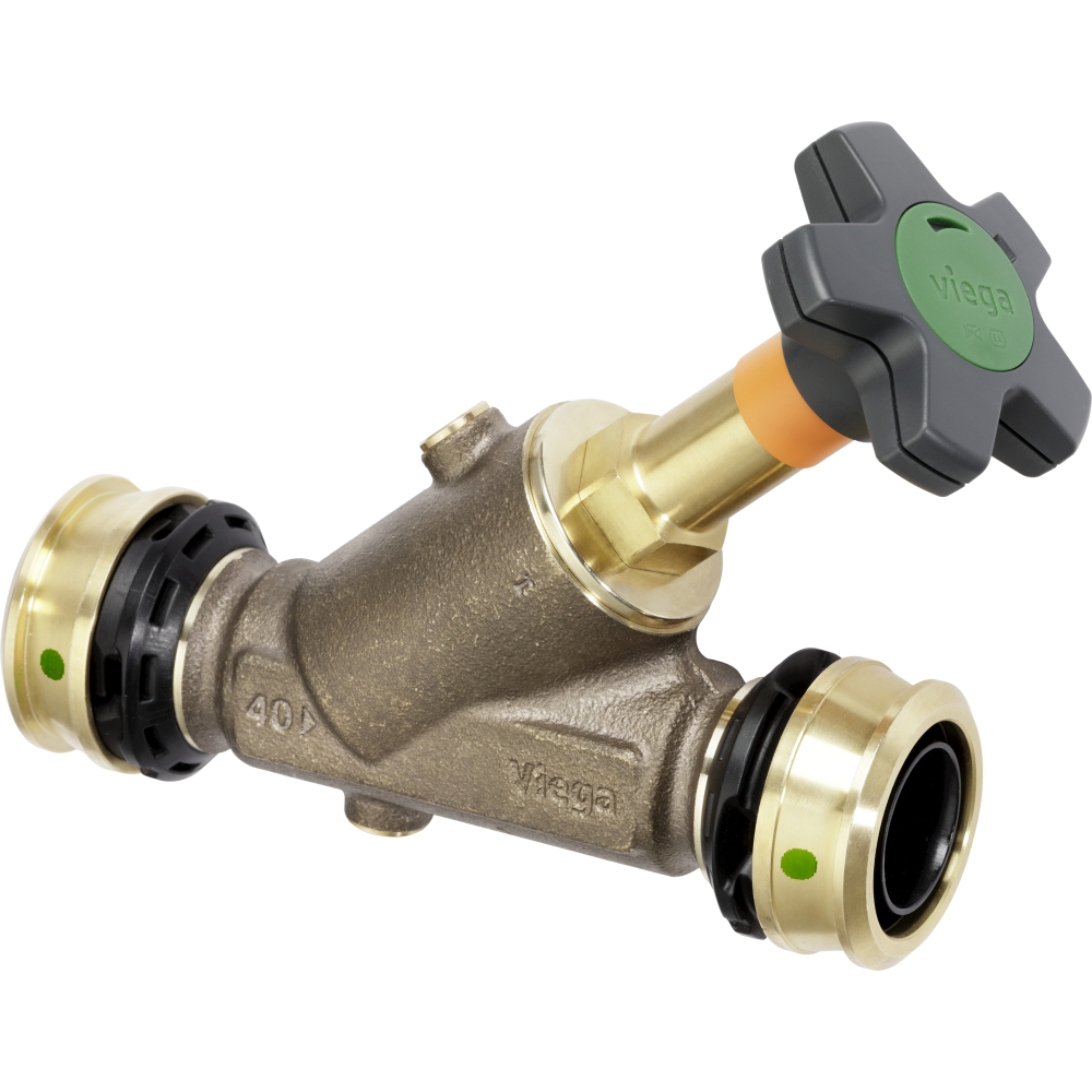 Viega KRV-Ventil mit SC Easytop 5338.5 in 63mm Siliziumbronze
