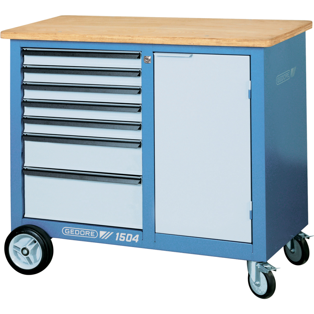 Rollwerkbank mit 7 Schubladen 1100x550x985mmGEDORE
