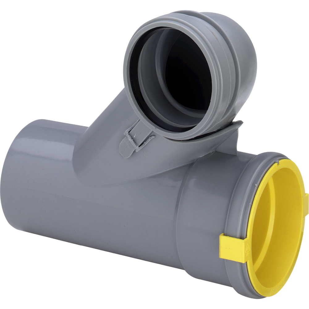 Viega Abzweig 8092 in DN100/80 Kunststoff grau