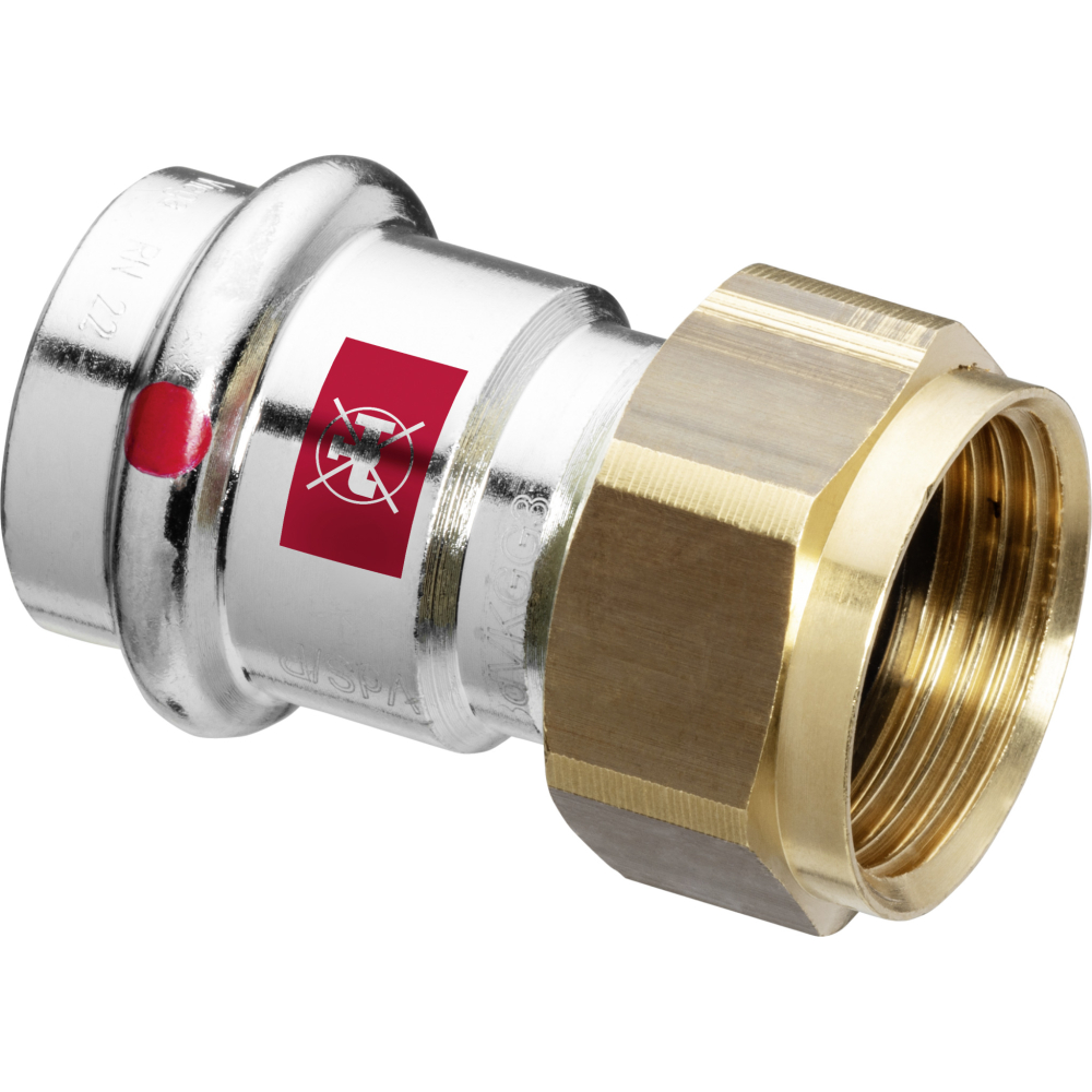 Viega Verschraubung mit SC Prestabo 1163 in 18mm x G3/4 Stahl verzinkt