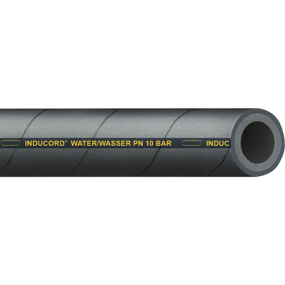 Industrie-Wasserschlauch Inducord, SBR, schwarz, 110x8mm 20m