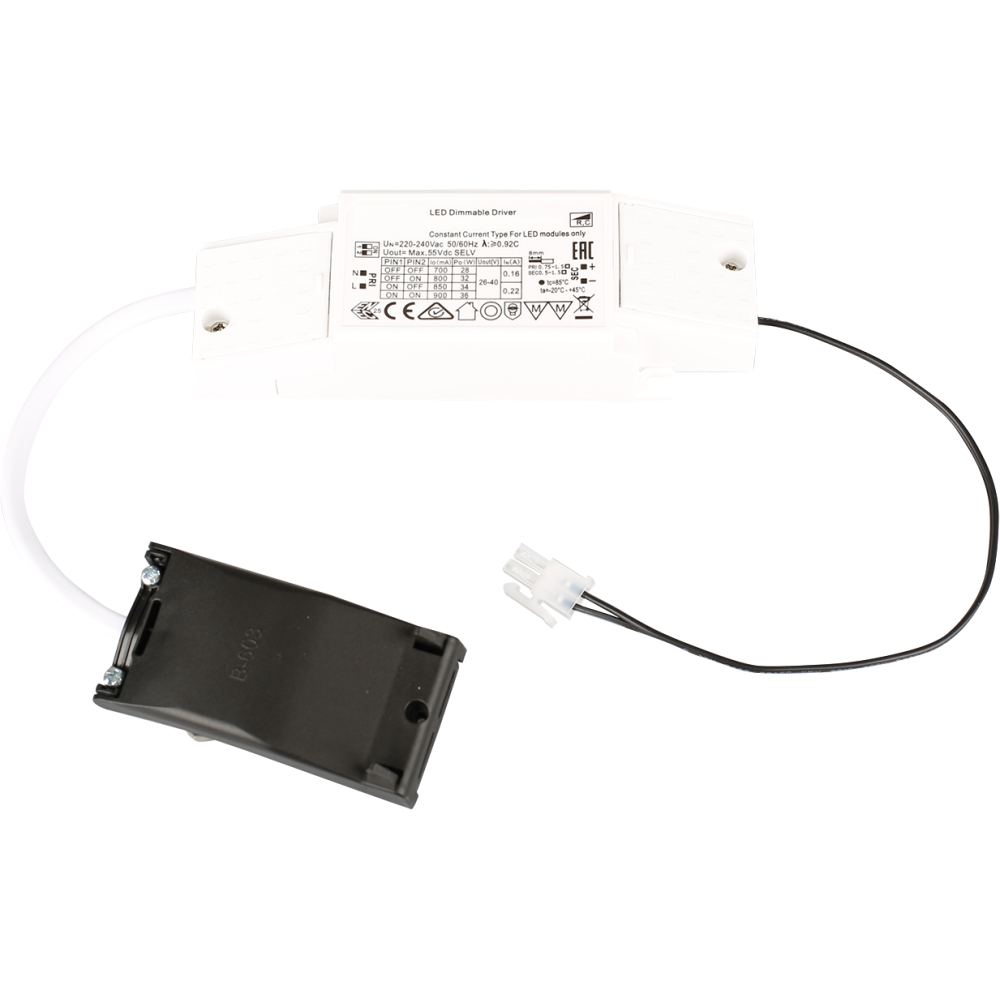 LED Uni.Konverter Phasen-/ TRIAC dimmbar 30W, 750mA, 27-40V
