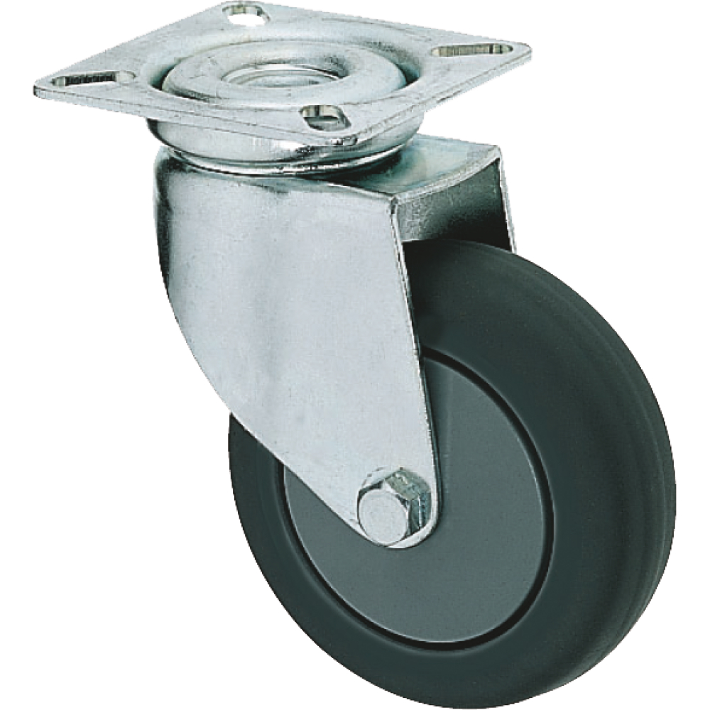 Lenkrolle mit Platte 60x60mm d=75mm