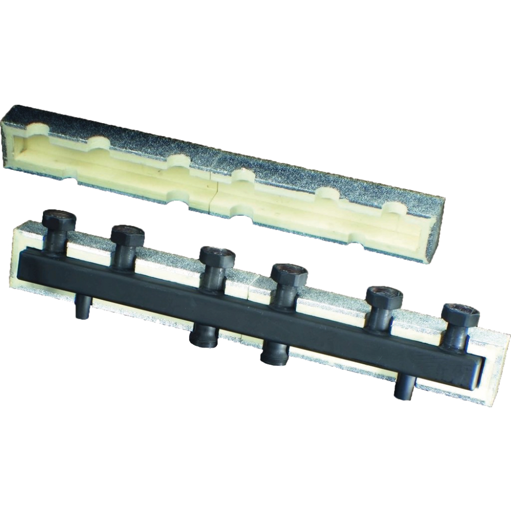 Oventrop Verteilerbalken DN25, für 3 Heizkreise, Stahl
