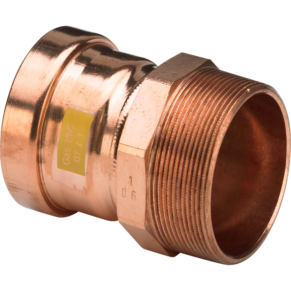 Viega Übergangsstück Profipress G XL 2611XL für Gas in 64,0mm x Rp2 1/2 CU