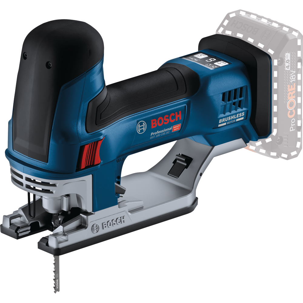 Bosch Akku-Stichsäge 18V c&g GST 18V-155 SC Hub 26mm St 155mm solo