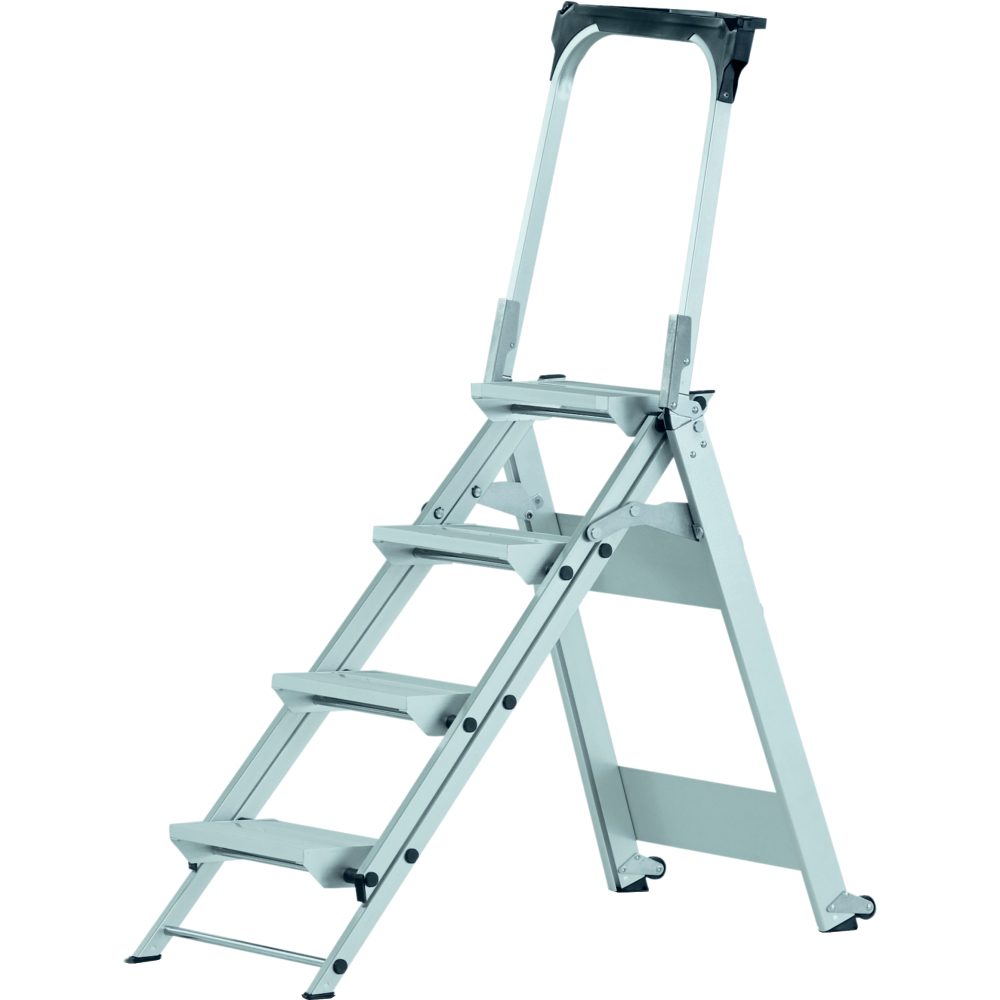 Zarges Plazastep P - Sicherheitstreppe 3 Stufen Plattformhöhe 0,66 m,