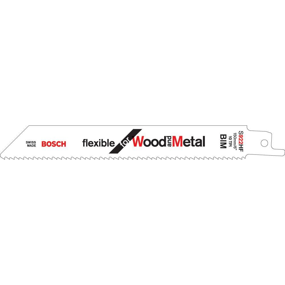 Bosch Säbelsägeblatt S 922 HF Flexible for Wood 5er-Pack