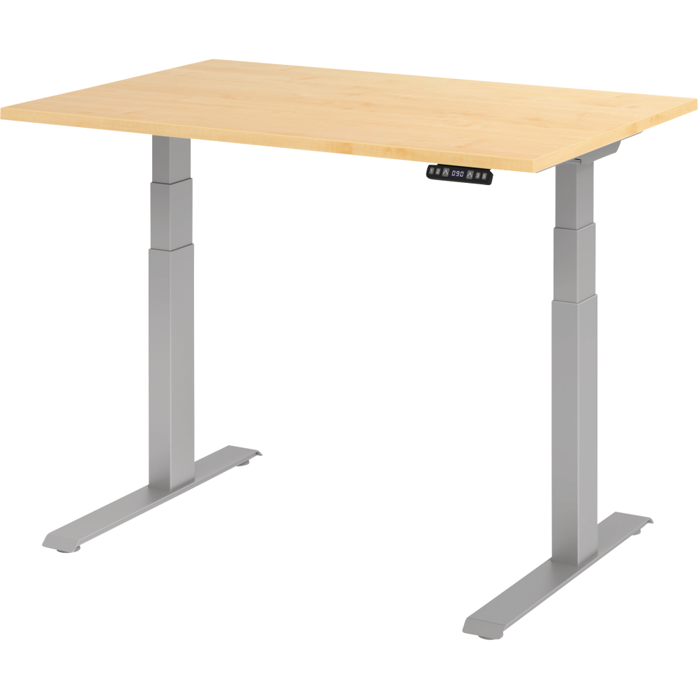 Schreibtisch höhenvers. 1800x800x640-1290mm Gestell silber,