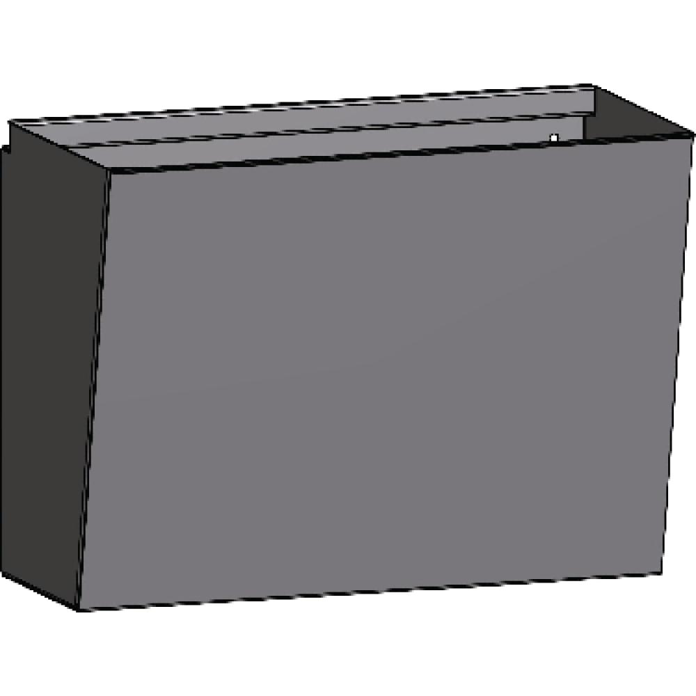 Abfalleimer passend f. Lochwände Lochung 10X10 mm RAL 7016