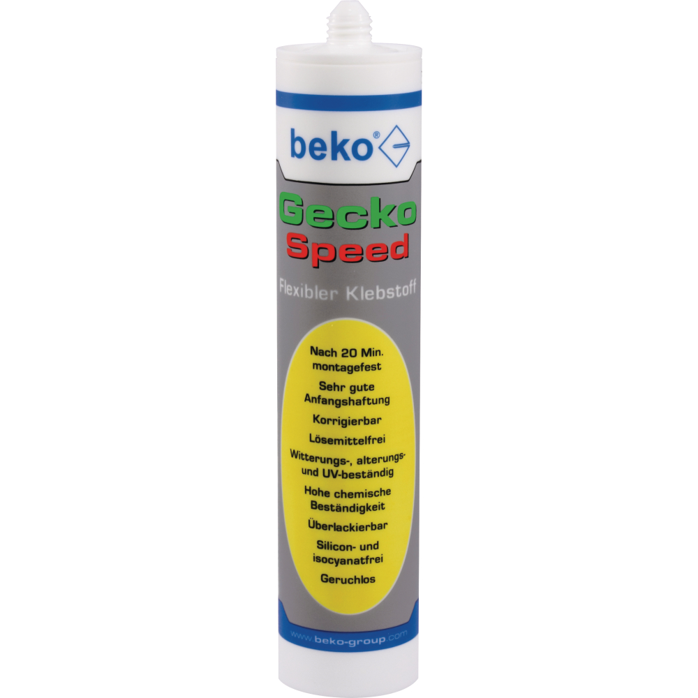 Beko Kleb- und Dichtstoff Gecko Speed 310ml weiß