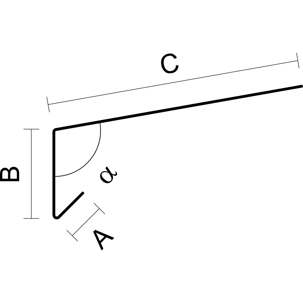 Stahlformteil Traufblech