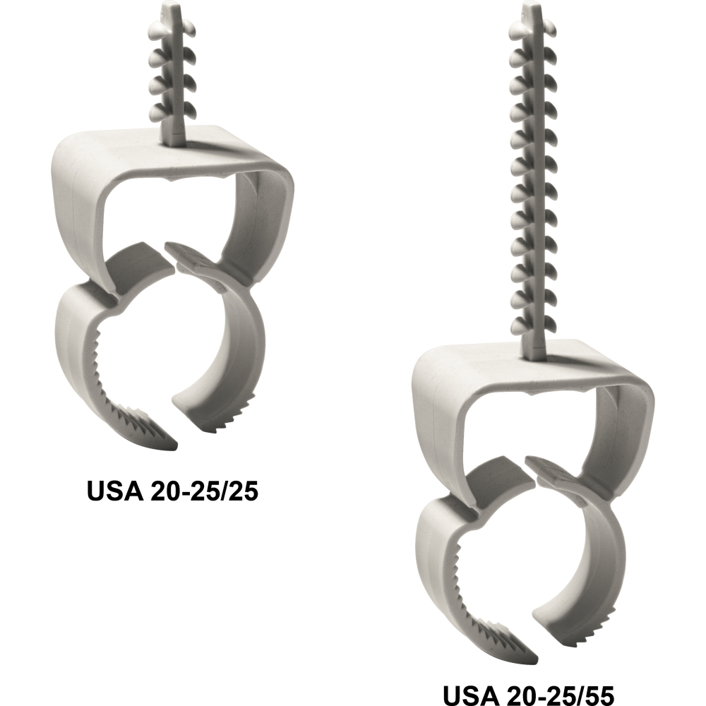 Unterputzschelle USA 20-25/55 hellgrau automatisch