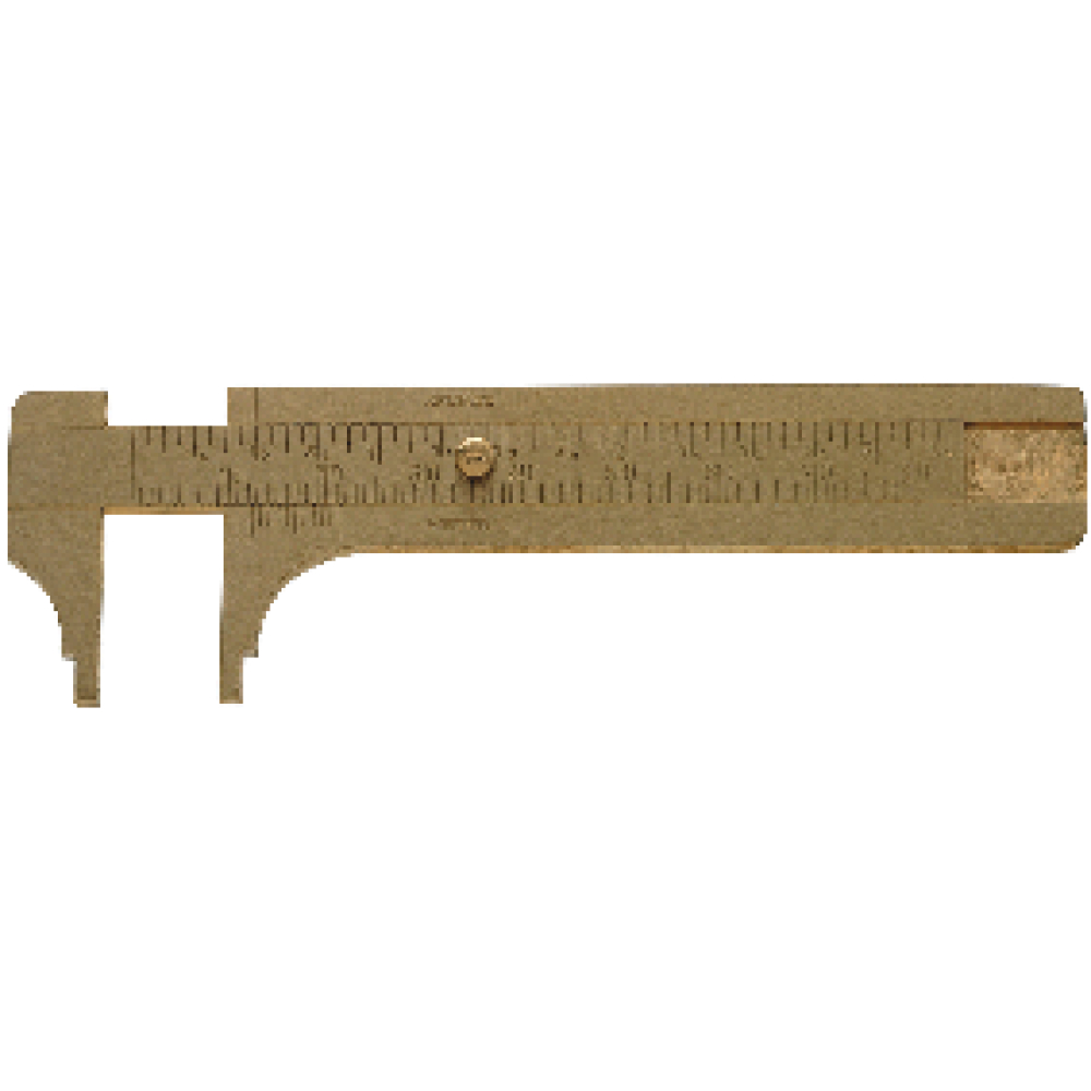 FORTIS Knopfmaß Messing abgesetzt 100mm