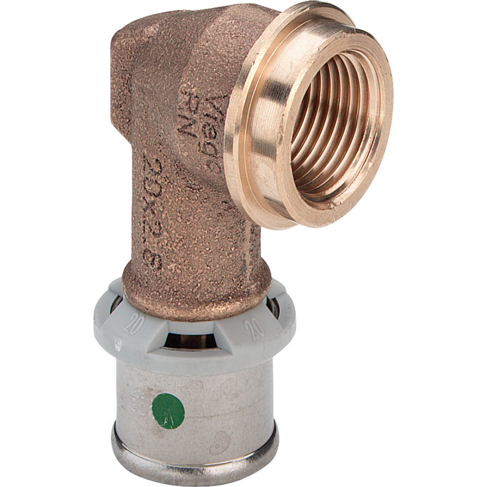 Viega Winkel mit SC Sanfix P 2114.11 in 20mm x Rp1/2 Rotguss