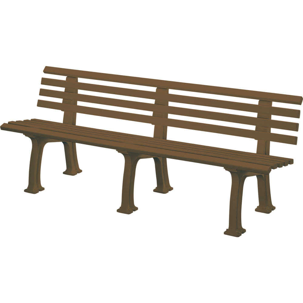 Bank Mod. Juist 4 Sitzer braun 200 cm