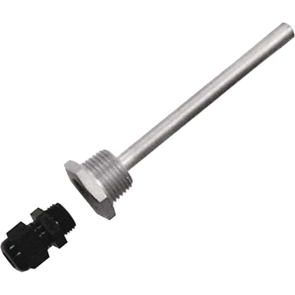Wolf Speichertauchhülse 1/2" mit Kabelverschr.