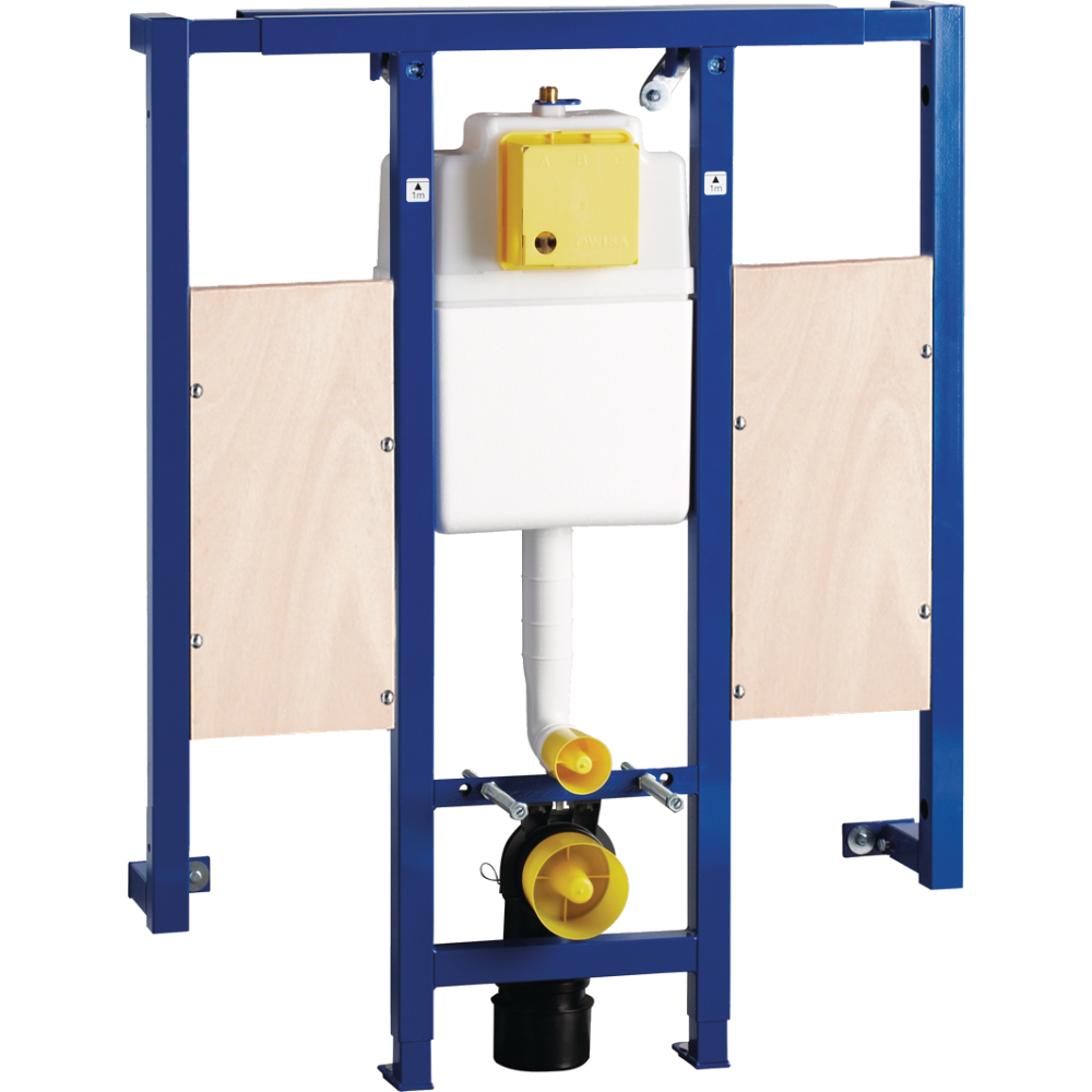 WC-Element FORMAT Tec HxBxT 118x89x14- 20cm mit Halteplatten für Stütz- und