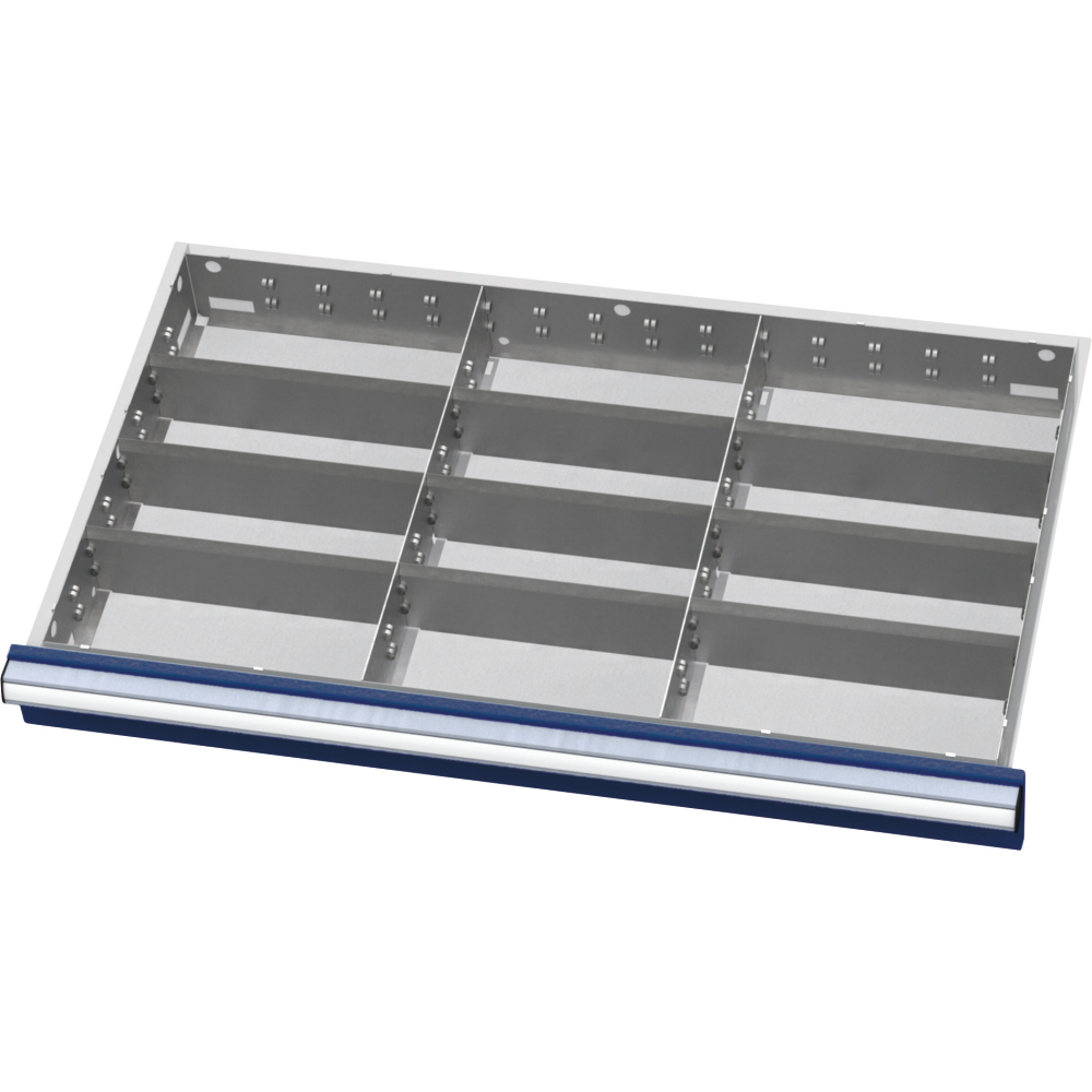 Metalleinteilungen FS9 100/125mm 12 Fächer