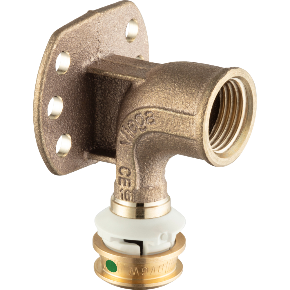 Viega Wandscheibe mit SC Raxofix DN10 5325.51 in DN10 x Rp1/2 Siliziumbronze