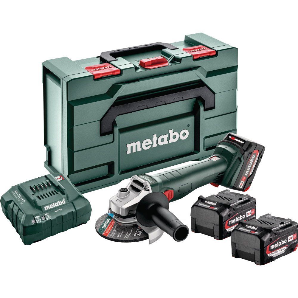 Metabo Akku-Winkelschleifer 18V 3x4,0Ah W 18 L 9-125 Quick 125mm