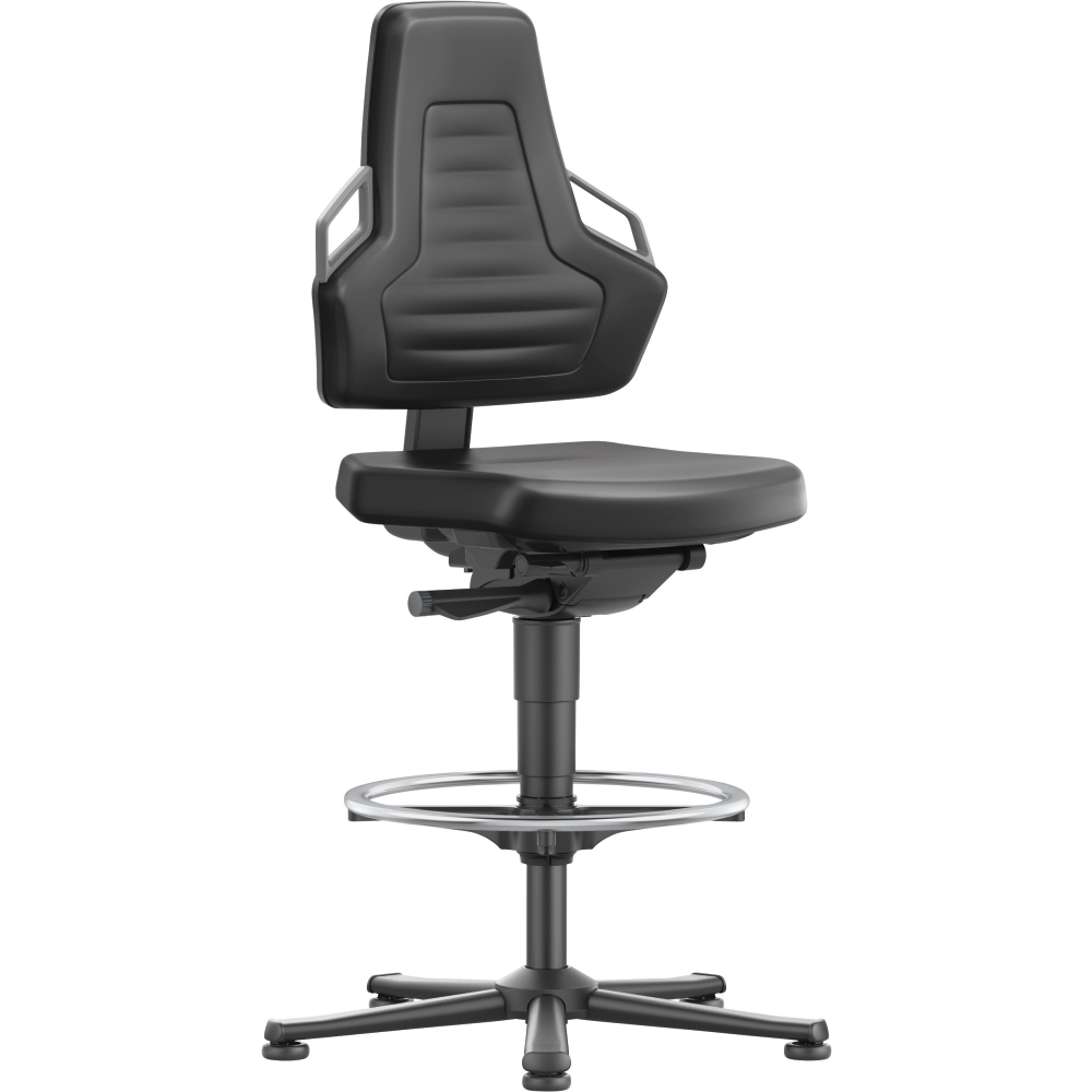 Stuhl Nexxit 3 Gleiter K-Leder Griff anthrazit