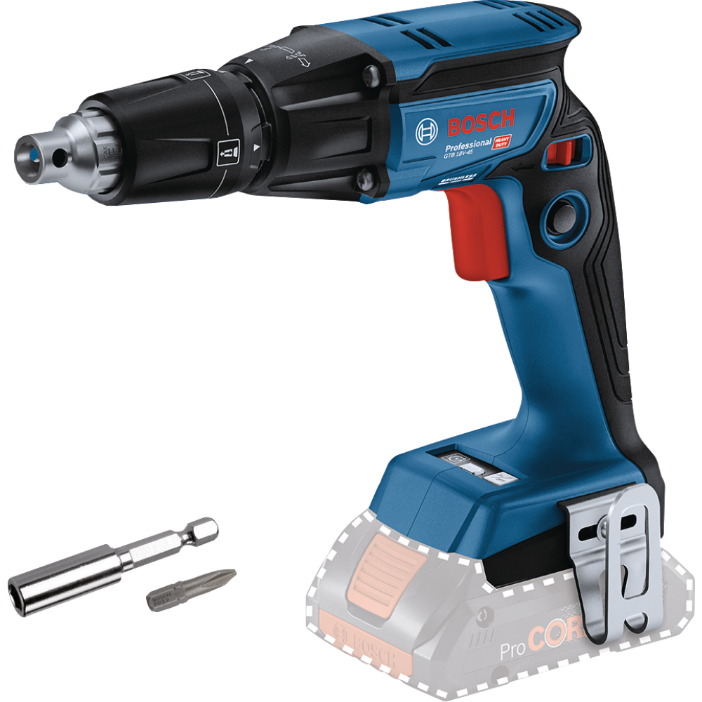 Bosch Akku-Trockenbauschrauber 18V c&g GTB 18V-45 1/4" 6/32Nm solo