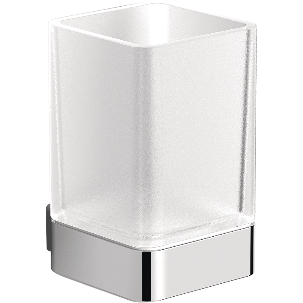 FORMAT Design 3.0 Glashalter mit Glas satiniert, chrom