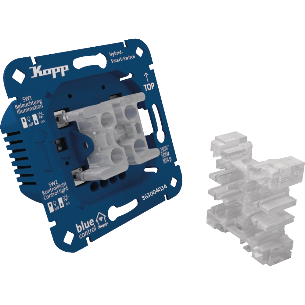 Kopp Blue-control Hybrid-Smart-Switch: Rollladen-/Jalousien-/Markisensteuerung