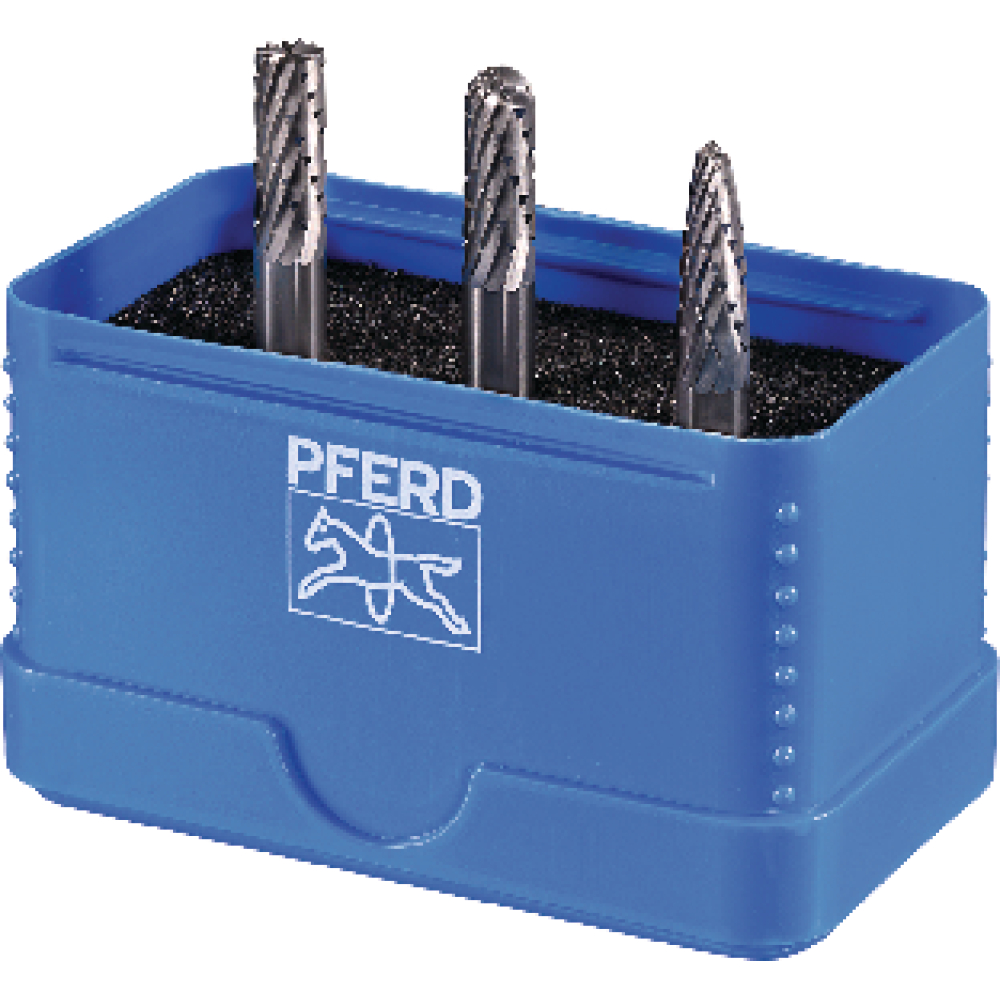 Frässtift-Satz HM 6mm 3-teilig, ZYAS-WRC-RBF Ø 6mm, Zahnung 3 Plus Pferd