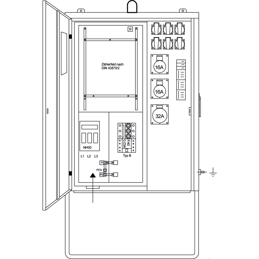 Anschlussverteilerschrank AV 40.1/21-6 #1540