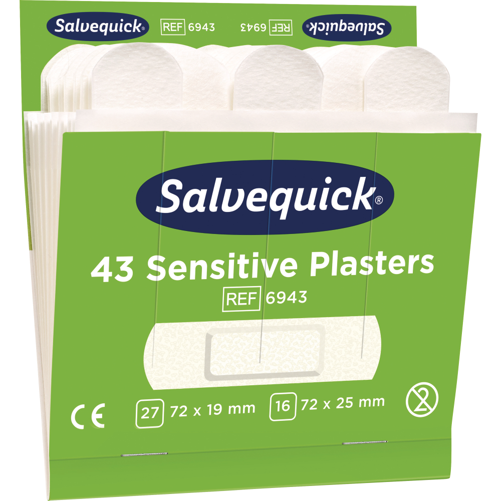 Salvequick Pflaster Nachfüllpackung Sensitive 6x43St.