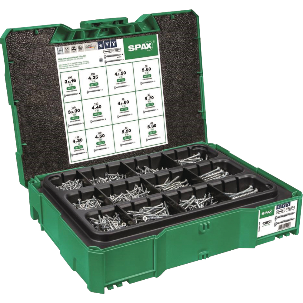 SPAX Montagekoffer Systainer Senkkopf WIROX®