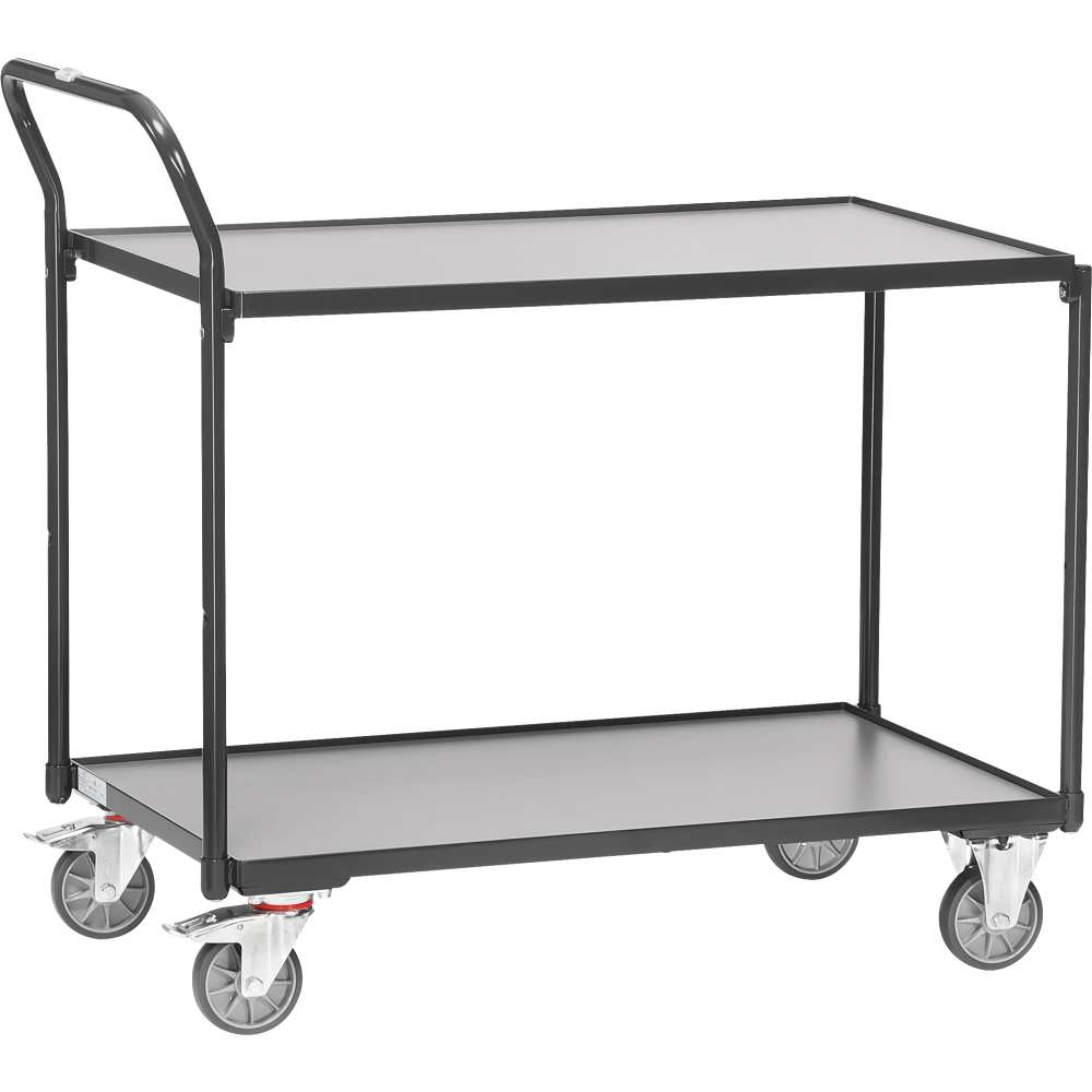 Tischwagen 2740 2 Böden RAL 7016 850x500mm Tragkraft 300kg