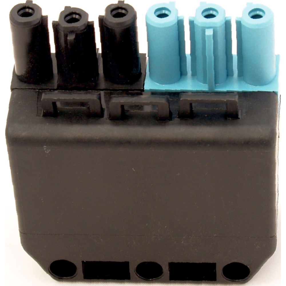 Wolf Buchse 6-polig, schwarz-blau für BVG-Lambda 15-40