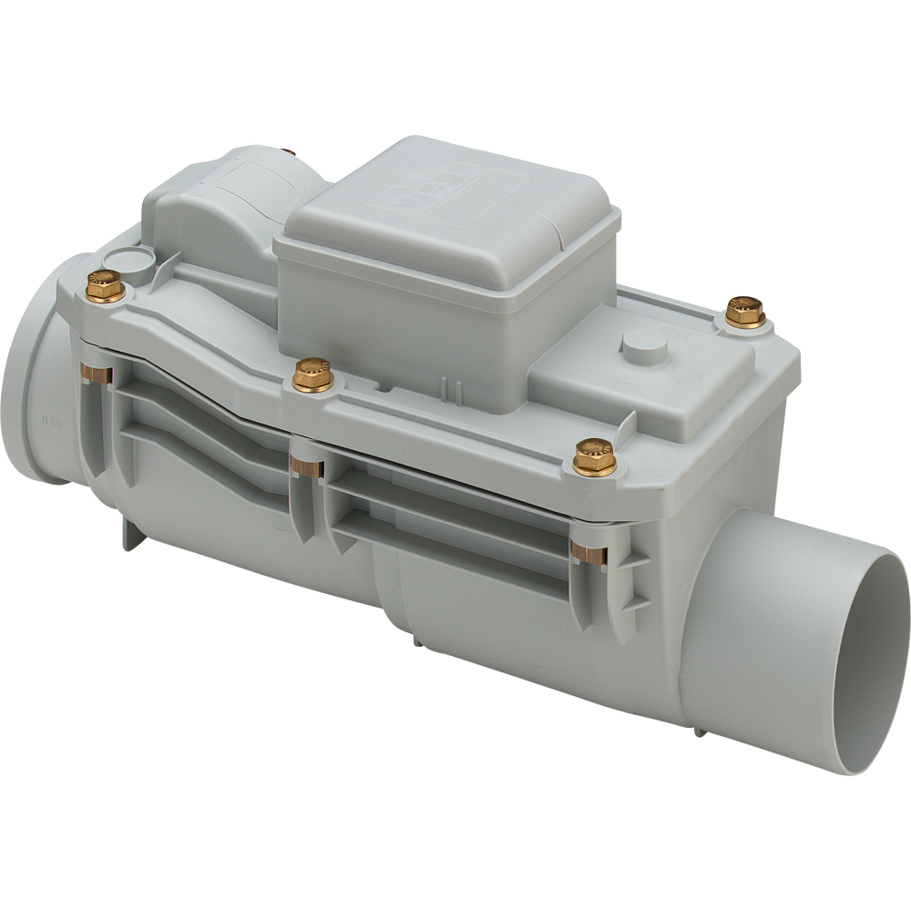 Viega Rückstausicherung 4987.1 in 100mm Kunststoff grau