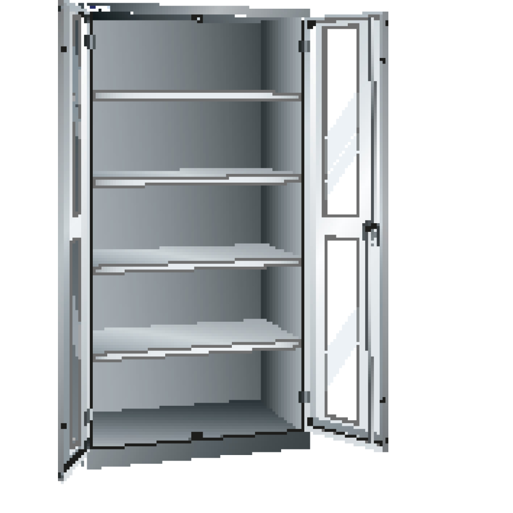 Flügeltürschrank 5012 m.4Böden,Sichttür
