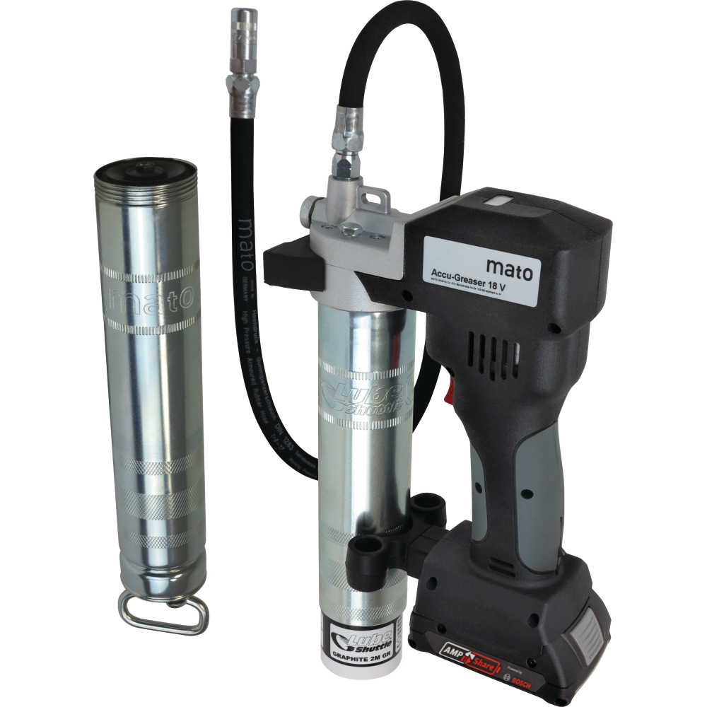 MATO Akku-Fettpresse 18V/2Ah PREMIUM-S-LS AMPShare