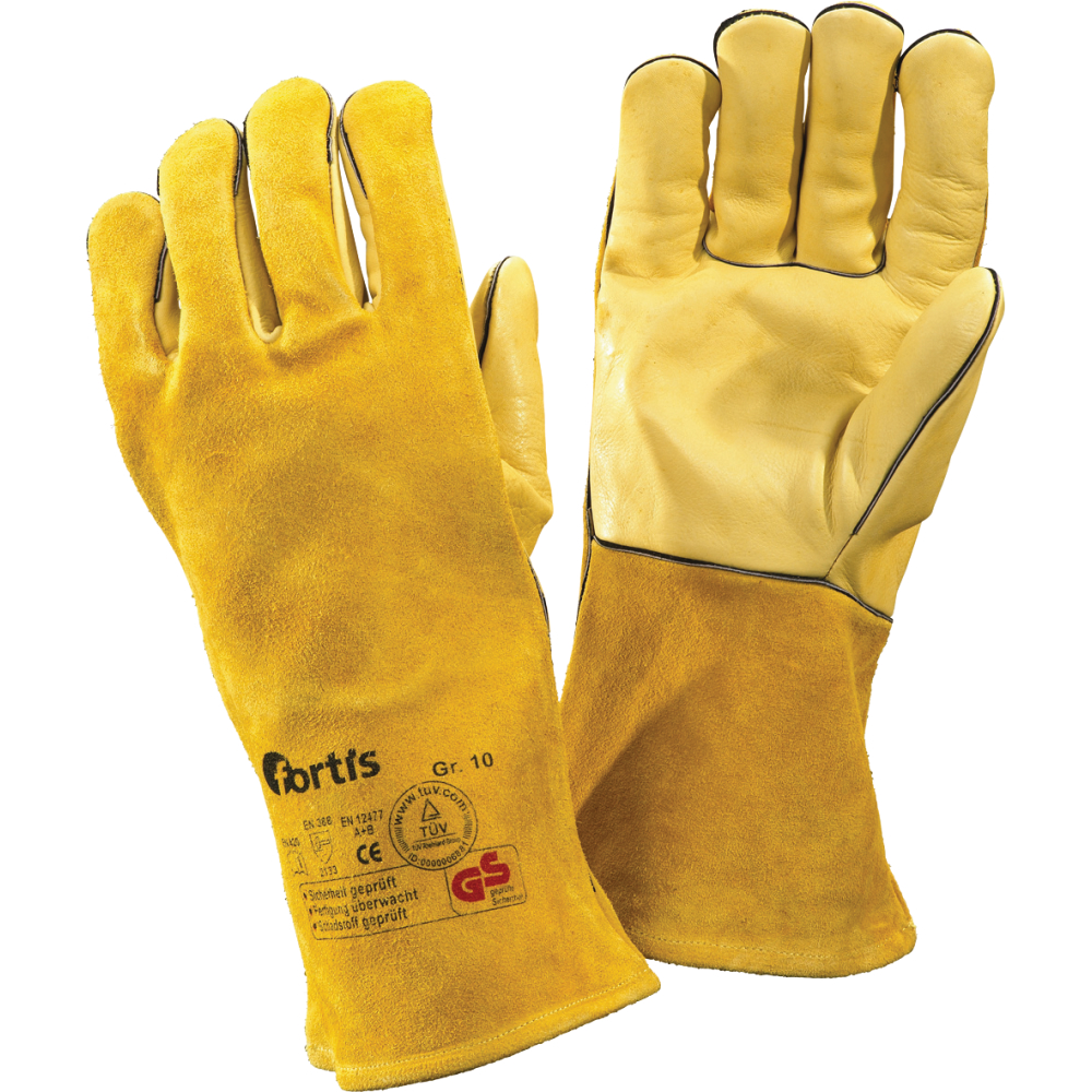 FORTIS Schweißerhandschuh WelderPlus ocker Gr.10