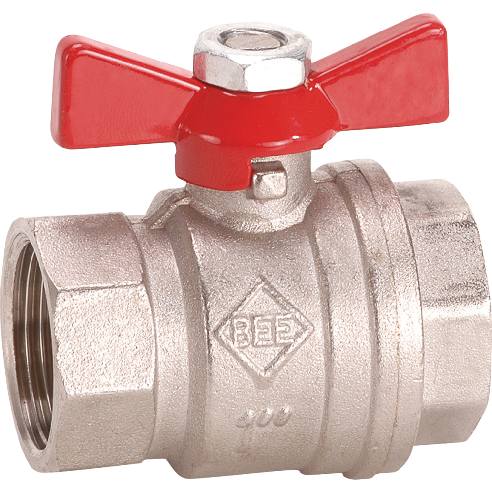 Kugelhahn BR 990.3 Flügelgriff, IG/AG G 1/4", PN40, Messing BEE