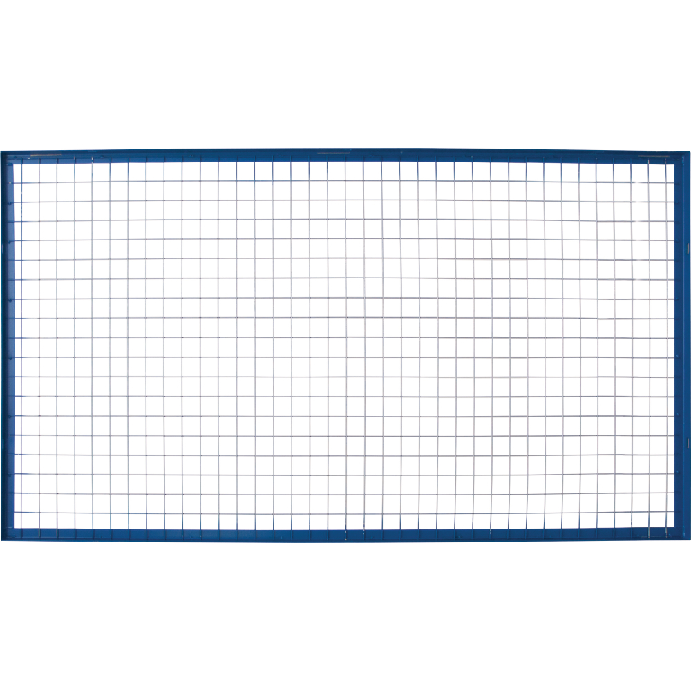 Gitterrückwand blau/verz. 2700x1500 mm
