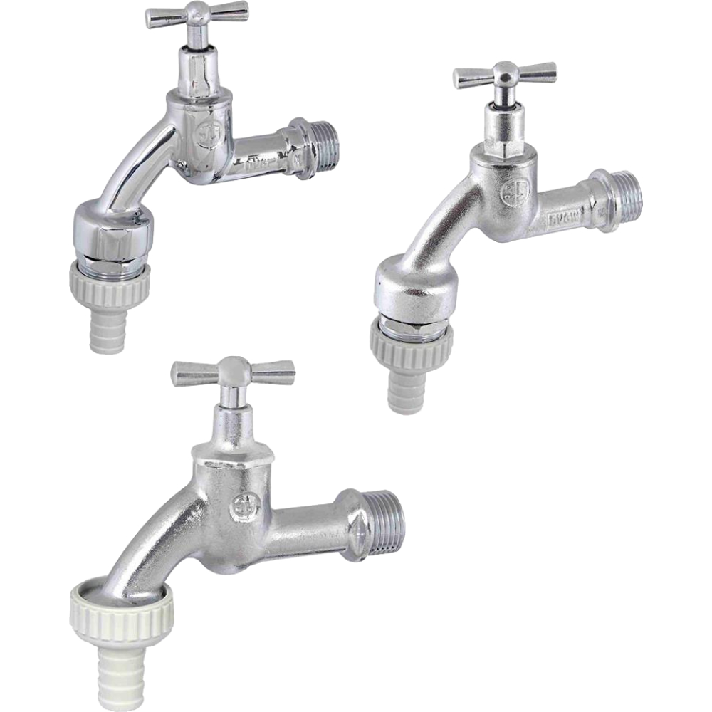 FORMAT Tec Auslaufventil 1/2", m Rückflussverh. u. RB, verchromt