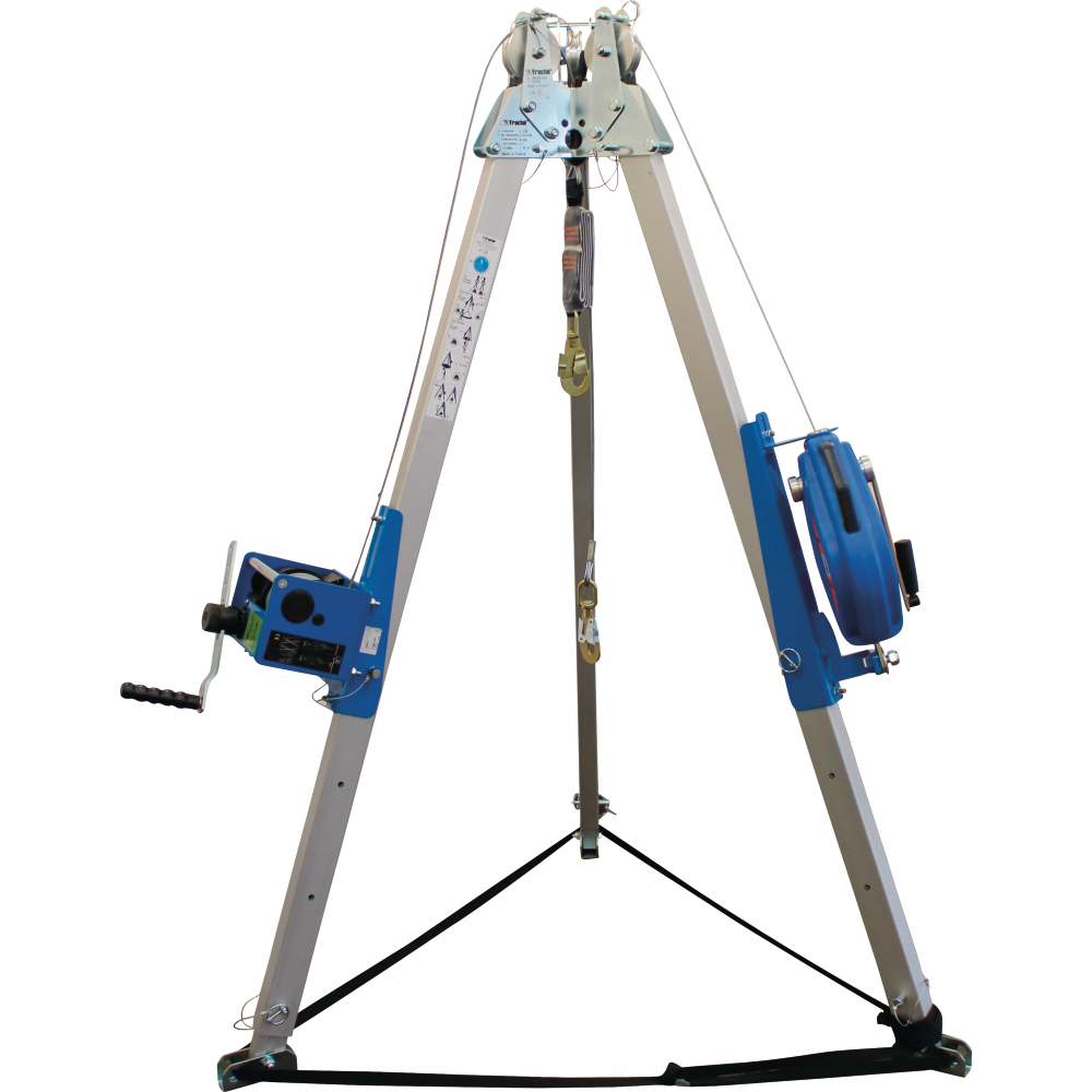 Tractel Dreibaum tracpode 150kg + 1 Umlenkrolle PSAgA